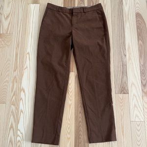 Banana Republic Brown Hampton Fit Trousers